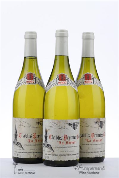 CHABLIS LA FOREST 2007 - Vincent Dauvissat - 3 Bottles