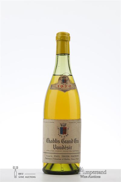 CHABLIS VAUDESIR 1970 - Paul Droin Baudoin - 1 Bottle