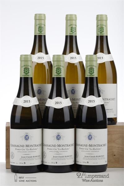 CHASSAGNE MONTRACHET BLANC LES RUCHOTTES 2015 - Ramonet - 6 Bottles