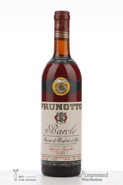 BAROLO RISERVA BUSSIA DI MONFORTE D'ALBA 1970 - Prunotto - 1 Bottle
