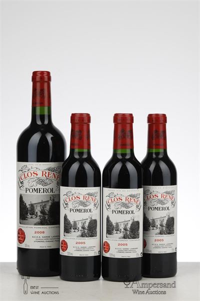 2005 CLOS RENE 3 * 0,375  + 1* 2008 CLOS RENE 0,750 MIXED - Mc - 4 x 0,375Ltr
