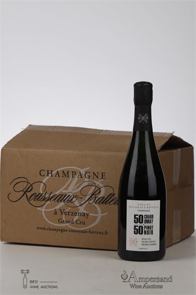 ROUSSEAUX BATTEUX 50% CHARDONNAY & 50% PINOT NOIR 2014 - Rousseaux Batteux  - degorgé 11/2021 - 6 Bottles - Oc 6