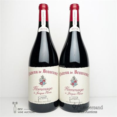 CHATEAUNEUF DU PAPE BEAUCASTEL HOMMAGE A JACQUES PERRIN 2013 - Chateau de Beaucastel - 2 Magnums