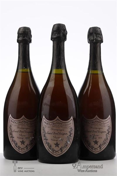 DOM PERIGNON ROSE 1978 - Moet et Chandon - 3 Bottles