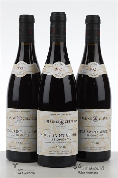 NUITS ST GEORGES LES CHAIGNOTS 2021 - Robert Chevillon  - 3 Bottles