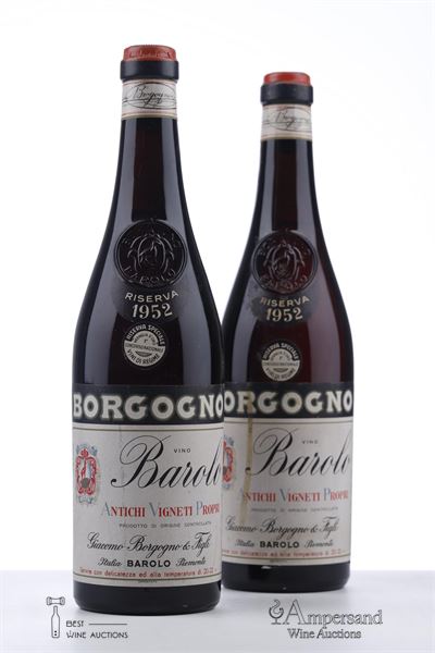 BAROLO RISERVA SPECIALE 1952 - Giacomo Borgogno - 2 Bottles