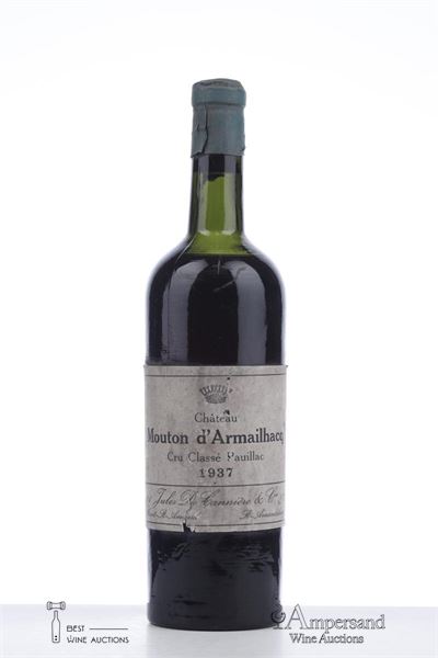 MOUTON D'ARMAILHAC 1937 - Jules De Canniere - 1 Bottle
