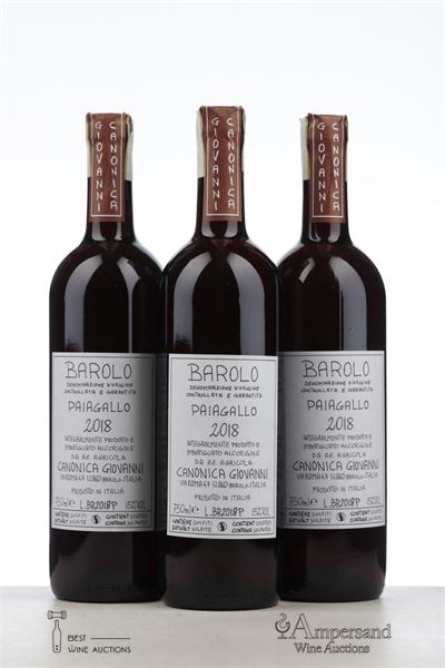 BAROLO PAIAGALLO 2018 - Giovanni Canonica - 3 Bottles