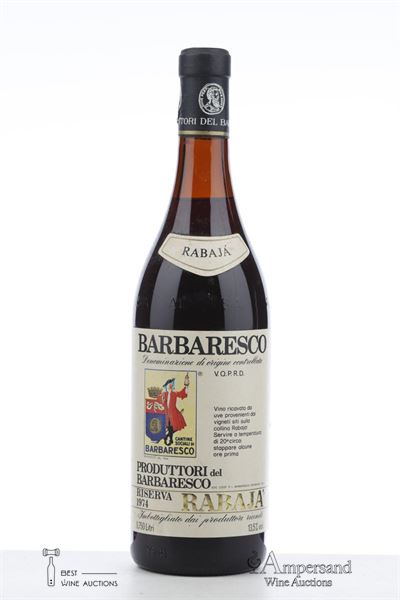 BARBARESCO RISERVA RABAJA 1974 - Produttori del Barbaresco - 1 Bottle