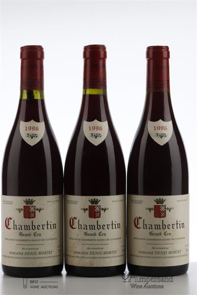 CHAMBERTIN 1996 - Denis Mortet - 3 Bottles