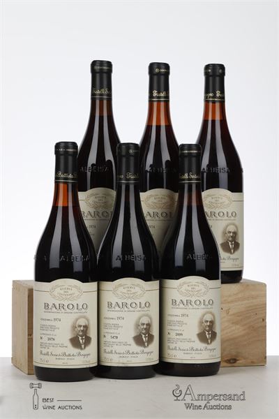 BAROLO RISERVA DEL CENTENARIO 1974 - Serio & Battista Borgogno  - 6 Bottles