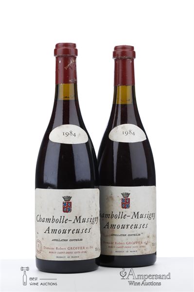 CHAMBOLLE MUSIGNY LES AMOUREUSES 1984 - Robert Groffier - 2 Bottles