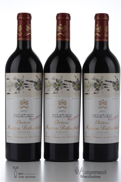MOUTON ROTHSCHILD 2005 - 3 Bottles