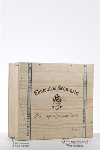 CHATEAUNEUF DU PAPE BEAUCASTEL HOMMAGE A JACQUES PERRIN 2012 - Beaucastel - 3 Bottles - Owc 3