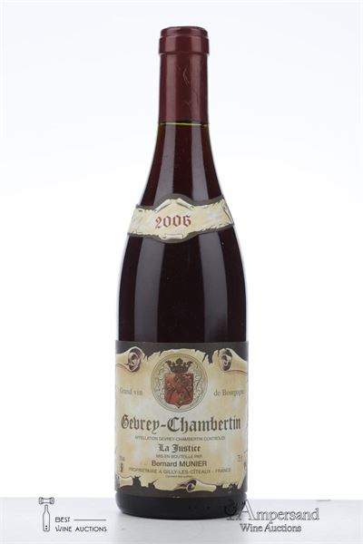 GEVREY CHAMBERTIN LA JUSTICE 2006 - Bernard Munier - 1 Bottle