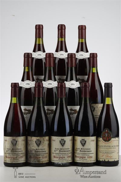 BURGUNDY RED MIXED  - Jaffelin/Millot/Deroye - 12 Bottles