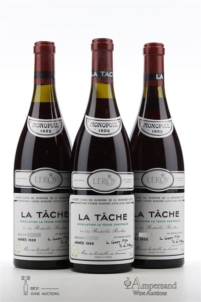 LA TACHE 1988 - Domaine de la Romanee Conti - 3 Bottles