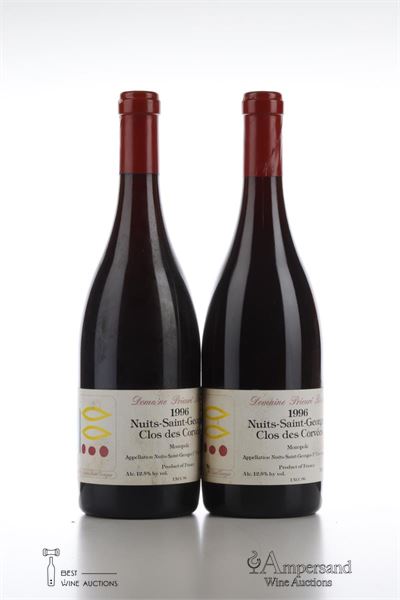 NUITS ST GEORGES CLOS DES CORVEES 1996 - Prieure Roch - 2 Bottles
