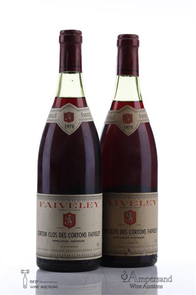 CORTON CLOS DES CORTONS 1978 - Faiveley - 2 Bottles