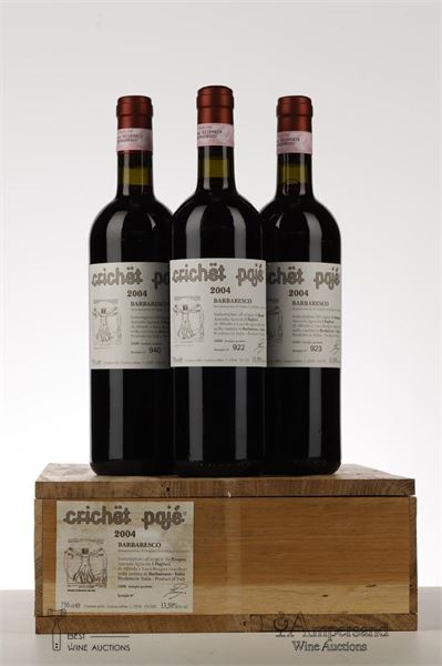 BARBARESCO CRICHET PAJE 2004 - Roagna - 3 Bottles - Owc 3
