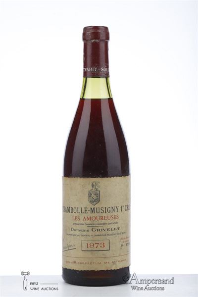 CHAMBOLLE MUSIGNY LES AMOUREUSES 1973 - Grivelet - 1 Bottle