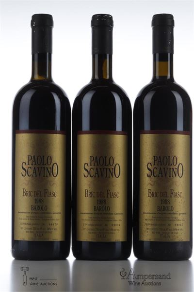 BAROLO BRIC DEL FIASC 1988 - Paolo Scavino - 3 Bottles