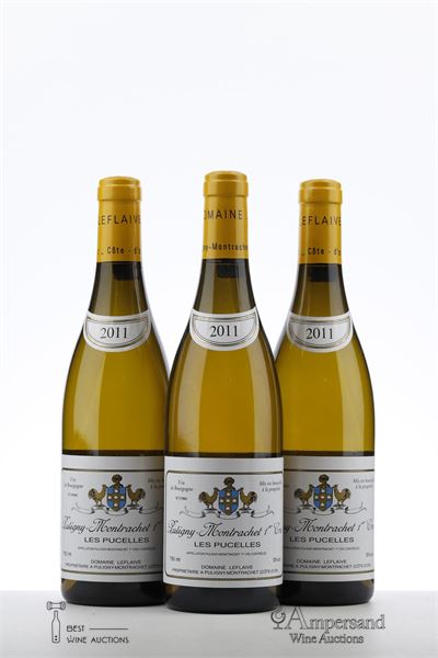 PULIGNY MONTRACHET LES PUCELLES 2011 - Domaine Leflaive - 3 Bottles