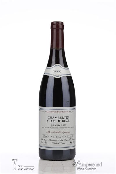 CHAMBERTIN CLOS DE BEZE 2006 - Bruno Clair - 1 Bottle