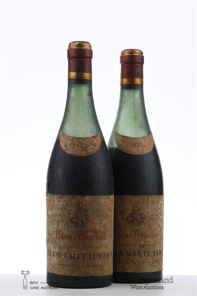 VOSNE ROMANEE 1933 - Lejay Lagoute - 2 Bottles