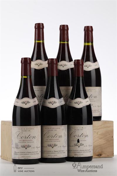 CORTON LES BRESSANDES 1995 - Gaston et Pierre Ravaut - 6 Bottles