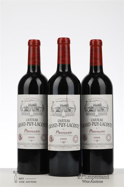 GRAND PUY LACOSTE 2005 - Mc - 3 Bottles