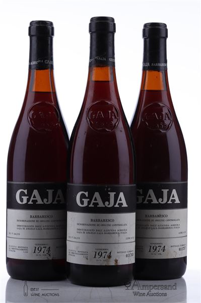 BARBARESCO 1974 - Gaja - 3 Bottles