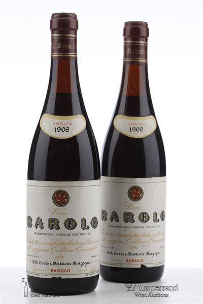 BAROLO CANNUBI 1968 - Sergio e Battista Borgogno - 2 Bottles