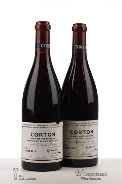 CORTON 2012 - Domaine de la Romanee Conti - 2 Bottles