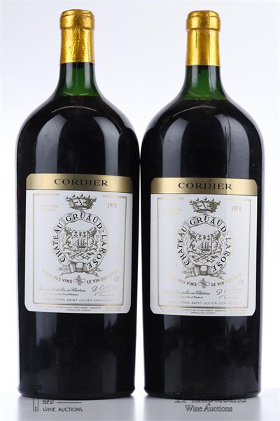 GRUAUD LAROSE 1974 - 2* 6.00 Liter Bottles - Owc 1