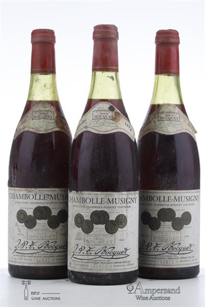 CHAMBOLLE MUSIGNY 1976 - Leonce Bocquet - 3 Bottles