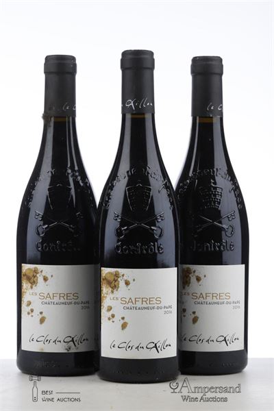 CHATEAUNEUF DU PAPE LES SAFRES 2016 - Le Clos du Caillou - 3 Bottles