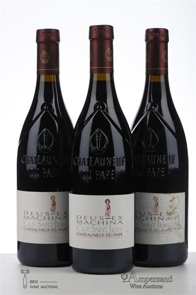 CHATEAUNEUF DU PAPE DEUS EX MACHINA 2007 - Clos Saint Jean - 3 Bottles