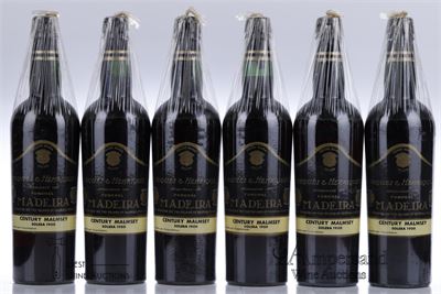 MADEIRA HENRIQUES CENTURY MALMSEY SOLERA 1900 - Henriques & Henriques - Mise en bouteille par L'Importateur - 6 Bottles