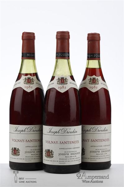 VOLNAY SANTENOTS 1982 - Joseph Drouhin - 3 Bottles