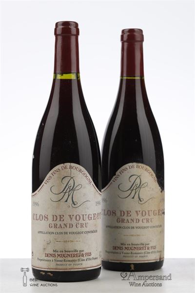 CLOS VOUGEOT 1996 - Denis Mugneret - 2 Bottles