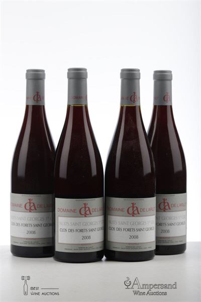 NUITS ST GEORGES CLOS DES FORETS ST GEORGES 2008 - Domaine de l'Arlot - 4 Bottles