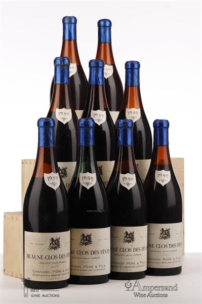 BEAUNE CLOS DES FEVES 1959 - Chanson MB - 9 Bottles