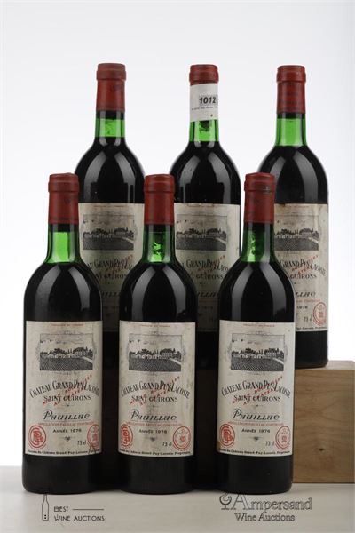 GRAND PUY LACOSTE 1976 - Mc - 6 Bottles