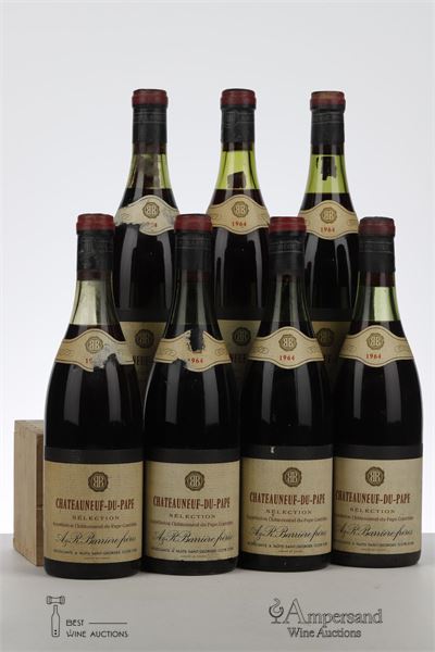 CHATEAUNEUF DU PAPE SELECTION 1964 - Barriere - 7 Bottles