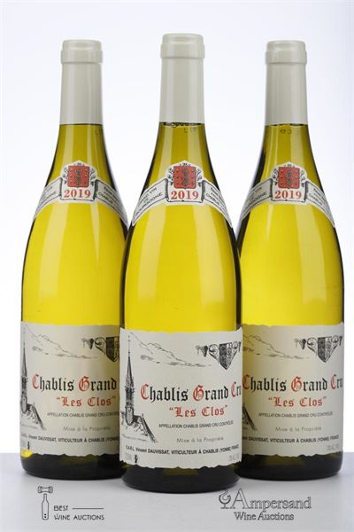 CHABLIS LES CLOS 2019 - Vincent Dauvissat - 3 Bottles