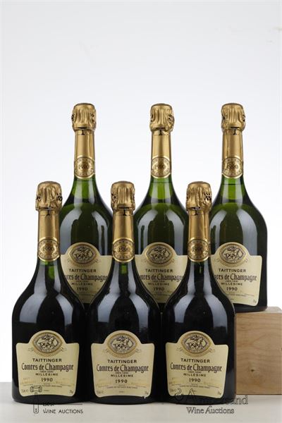 TAITTINGER COMTES DE CHAMPAGNE BLANC DE BLANCS 1990 - Taittinger - 6 Bottles