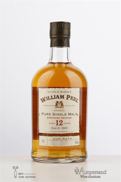 WILLIAM PEEL 12 Y - Old Rare - Bottle N°99694 - Alc. 40% 1 bottle