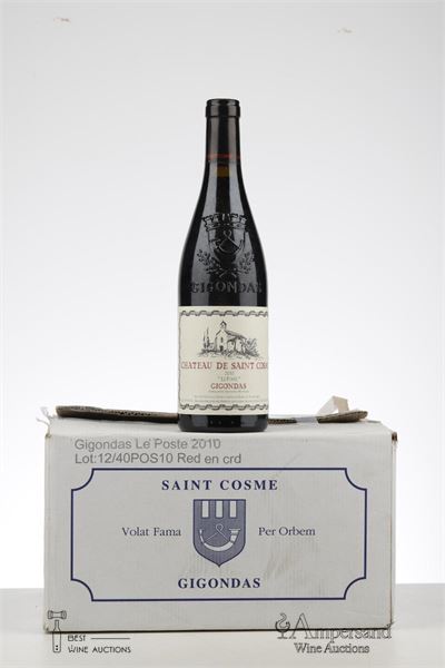 GIGONDAS LE POSTE 2010 - Chateau de Saint Cosme - 5 Bottles - Oc 6