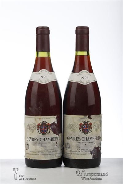 GEVREY CHAMBERTIN 1991 - Dupont Tisserandot - 2 Bottles